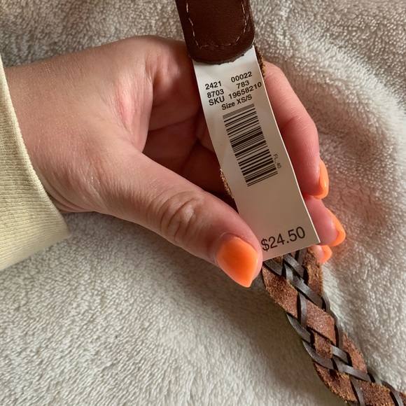 🔆Moving Sale 20% Off 🔆Neon Green and Brown Belt - Picture 3 of 4